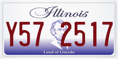 IL license plate Y572517