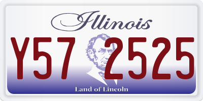 IL license plate Y572525