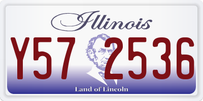 IL license plate Y572536