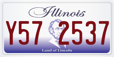 IL license plate Y572537