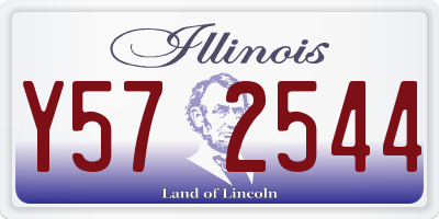 IL license plate Y572544