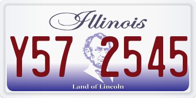 IL license plate Y572545