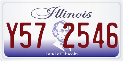 IL license plate Y572546