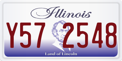 IL license plate Y572548