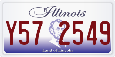 IL license plate Y572549