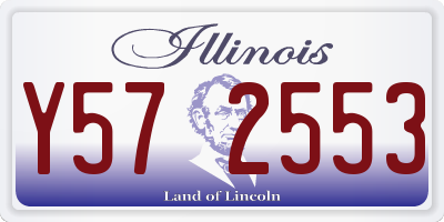 IL license plate Y572553