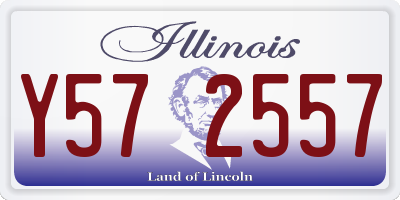 IL license plate Y572557