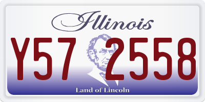 IL license plate Y572558