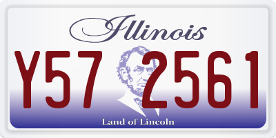 IL license plate Y572561