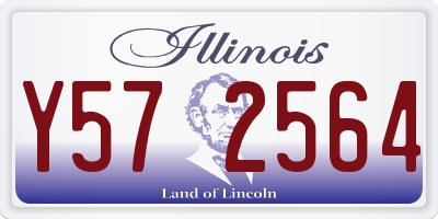 IL license plate Y572564