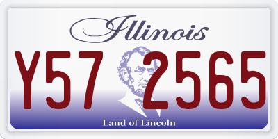 IL license plate Y572565