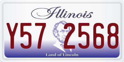 IL license plate Y572568
