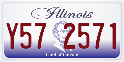 IL license plate Y572571