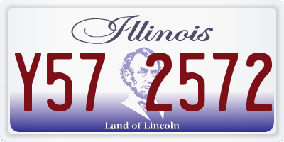 IL license plate Y572572