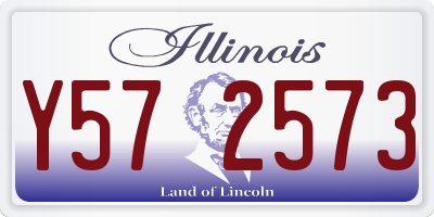 IL license plate Y572573