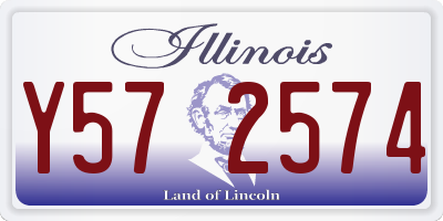 IL license plate Y572574