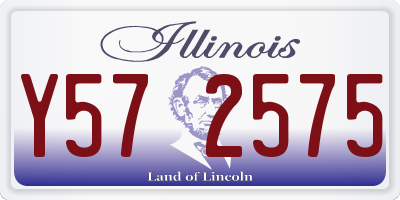 IL license plate Y572575