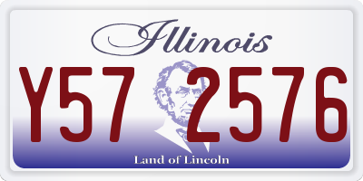 IL license plate Y572576