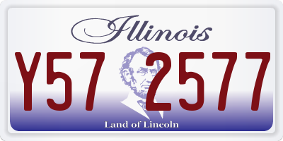 IL license plate Y572577