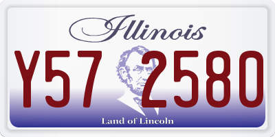IL license plate Y572580