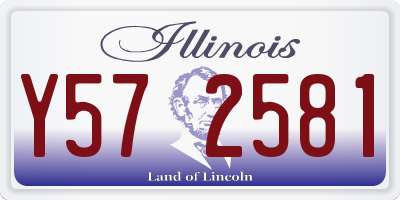 IL license plate Y572581