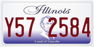 IL license plate Y572584