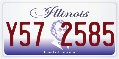 IL license plate Y572585