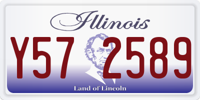 IL license plate Y572589