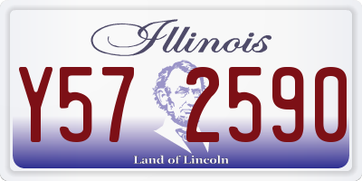 IL license plate Y572590