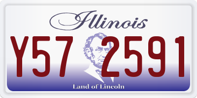 IL license plate Y572591