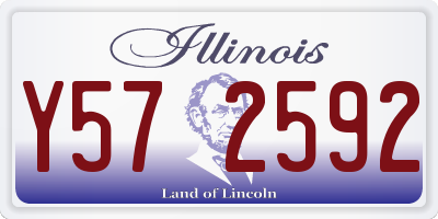 IL license plate Y572592