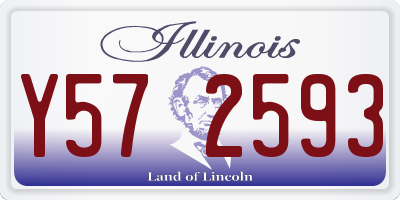 IL license plate Y572593