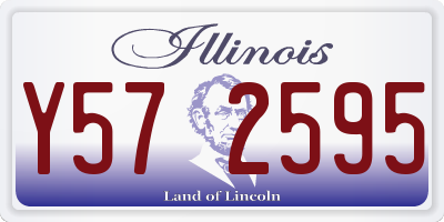 IL license plate Y572595