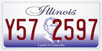 IL license plate Y572597