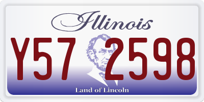 IL license plate Y572598