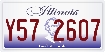 IL license plate Y572607