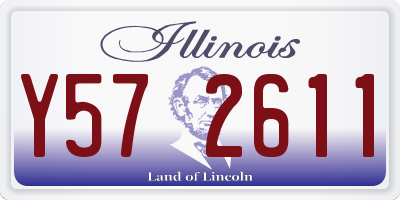 IL license plate Y572611