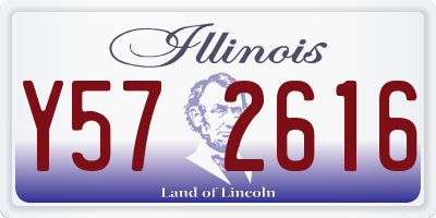 IL license plate Y572616