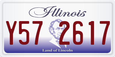 IL license plate Y572617