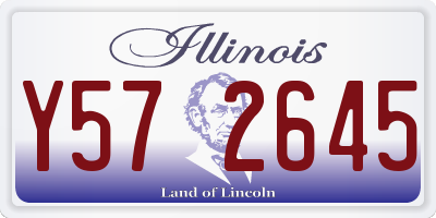 IL license plate Y572645
