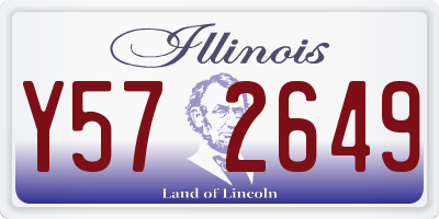 IL license plate Y572649