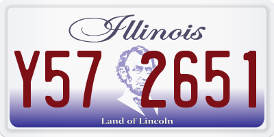 IL license plate Y572651