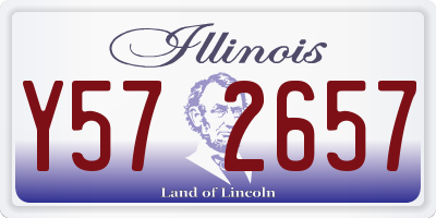 IL license plate Y572657