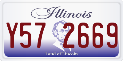 IL license plate Y572669