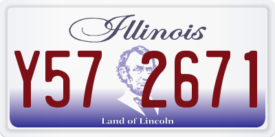 IL license plate Y572671