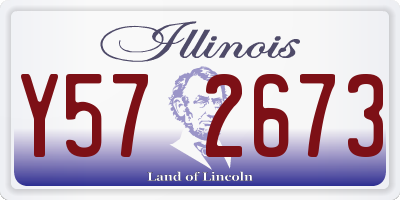 IL license plate Y572673