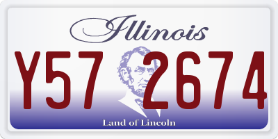 IL license plate Y572674