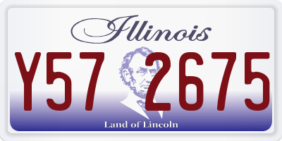IL license plate Y572675