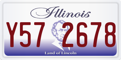 IL license plate Y572678