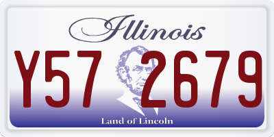 IL license plate Y572679